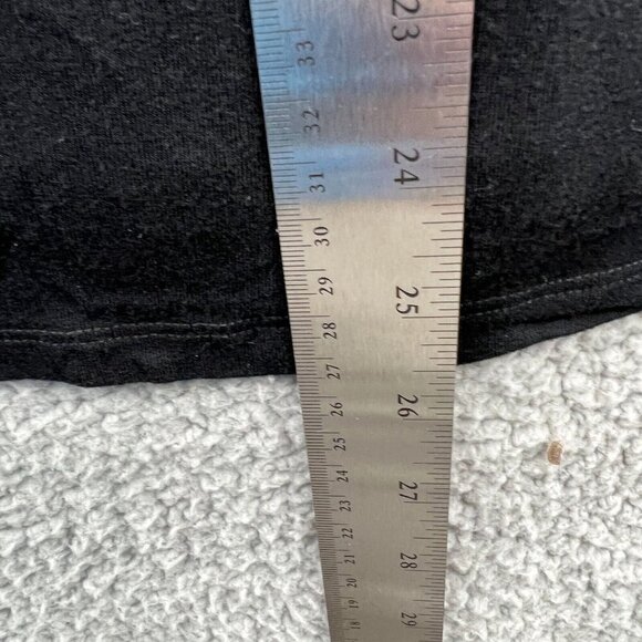 Cynthia Rowley Womens Top Medium Black Long Sleeve Pullover Henley Shirt Stretch - Picture 9 of 10